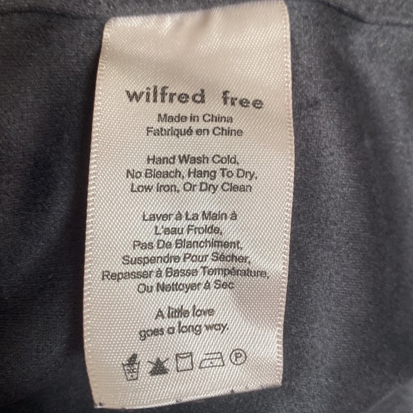 Wilfred Free Dark Grey Faux Suede Skirt *excellent condition - Picture 3 of 4